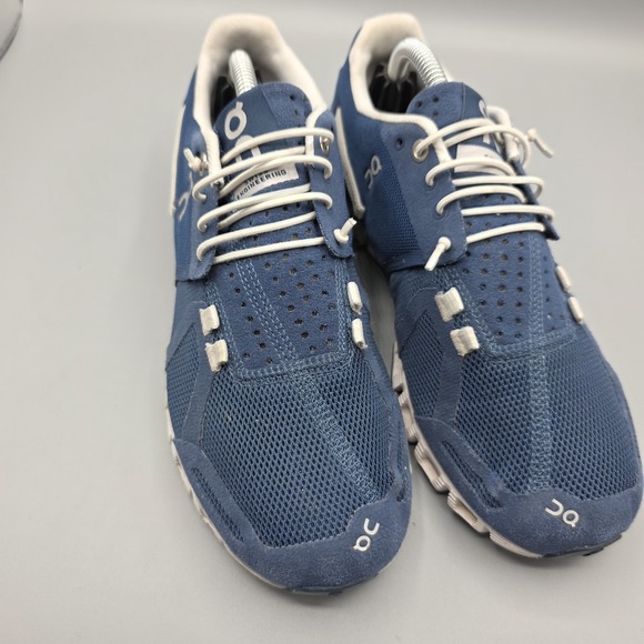 On Running Shoes Womens 6.5 Blue Cloud Mesh Comfort Athletic Gym Training - Picture 2 of 13